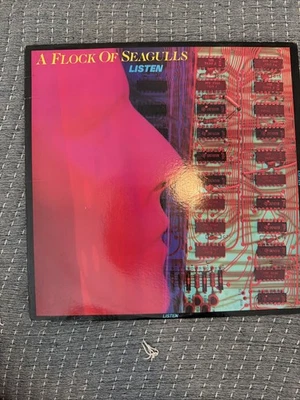 Vintage A FLOCK OF SEAGULLS LISTEN ORIGINAL 1983  NEW WAVE SYNTH POP LP Vinyl - Image 1 of 4