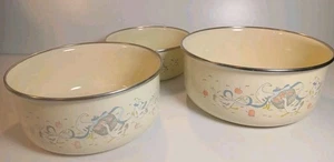 3er Set Happy Geese Metall emailliert Stapelschalen - Lincoln Ware - Bild 1 von 9