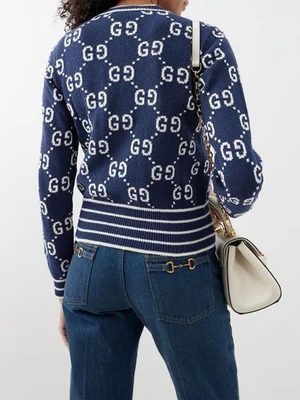 GG cotton and jacquard cardigan Size M - Image 1 of 4