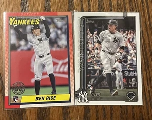 Ben Rice RC 2 Lote 2025 Topps y 1990 35 Aniversario Envío Gratis - Imagen 1 de 3