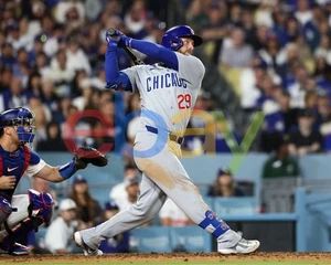 Michael Busch Swinging Action Chicago Cubs 8x10 MLB Baseball Photo - Picture 1 of 1