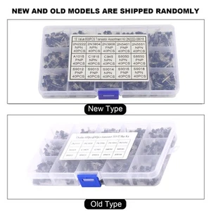 600Pcs 15Type Mixed Transistors TO92 Assorted Electronics Components Kit - Picture 1 of 12
