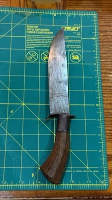 Старинный боковой нож деревянная ручка гражданской войны? До Второй мировой войны - Изображение 1 из 4