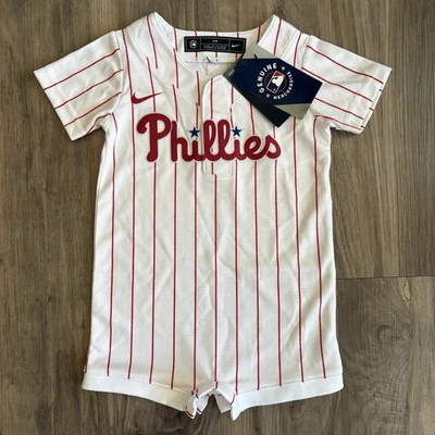 NUEVO CON ETIQUETAS Nike Philadelphia Phillies MLB Camiseta de Béisbol Mameluco Infantil 18 Meses $45 Foto 1 de 4