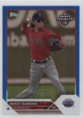 2023 Topps Pro Debut Blue Foil /150 Mikey Romero #PD-45 - Image 1 of 2