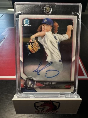 2018 Bowman Chrome - Prospect Autographs Dustin May #BCPA-DM (AU, RC) - Image 1 of 2