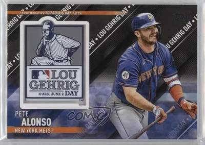 2022 Topps Update Special Event Manufactured Relics Black /199 Pete Alonso Patch - Image 1 of 2