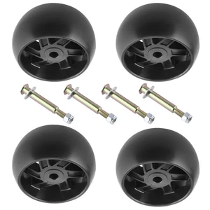 4x Deck Wheels and Hardware Kit For Husqvarna 532174873 174873 5" x 2 5/8" - Picture 1 of 12