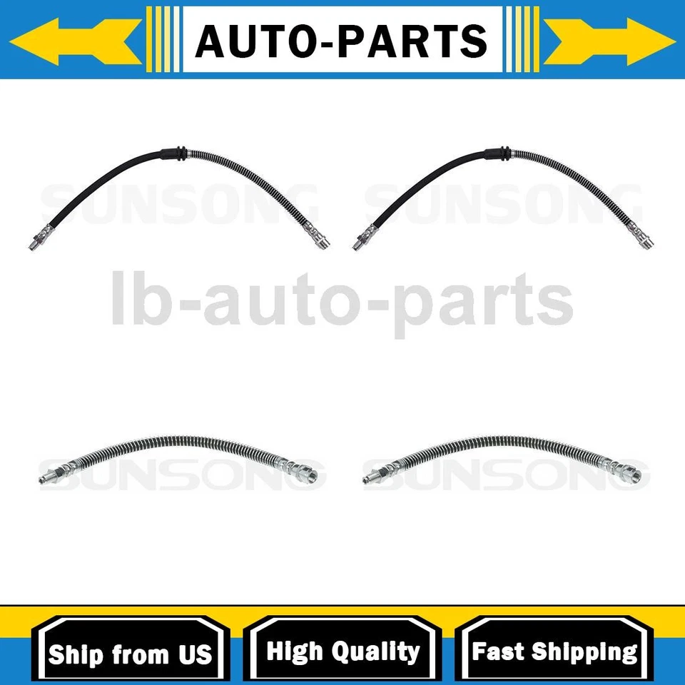 Para Mercedes-Benz GLK250 2014 2015 2,1 L línea de manguera de freno delantero trasero Sunsong 4 piezas Foto 1 de 4