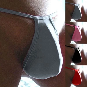 Herren G String Tanga mit atmungsaktivem Beutel und T Back Jockstrap Unterwäsche - Bild 1 von 7