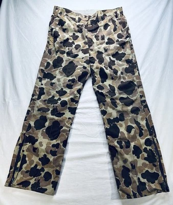 VTG Cabelas Goretex Woodland Camo Pants Men's 38 Lined Nylon Hunting USA READ - Image 1 of 4