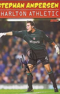CHARLTON: STEPHAN ANDERSEN SIGNED A4 (12x8) MAGAZINE PICTURE+COA - Picture 1 of 1
