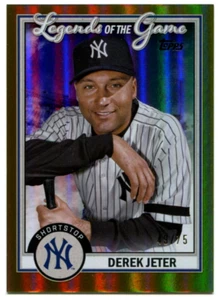 2023 Topps Series 2 Derek Jeter Legends of the Game Gold Parallel  /75 Yankees - Picture 1 of 2