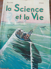 La Science et la vie mars 1942 torpille humaine sous-marin bombardement mines