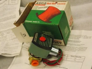 Asco Red Hat SC8210G201 3/8" NPT 24/DC Brass Solenoid Valve 24 VDC 8210 Series - Picture 1 of 12