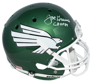 JOE GREENE AUTOGRAPHED NORTH TEXAS MEAN GREEN FULL SIZE HELMET BECKETT - Picture 1 of 1