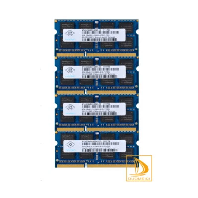 Nanya DDR3 RAM 32 GB 4x 8 GB 2RX8 PC3-10600S 1333Mhz 204Pin SODIMM Laptop Memory - Image 1 of 4