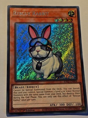 Rescue Rabbit (V.3 - Secret Rare)●YUGIOH●RA02●ENGLISH●1st●NM●35329 - Image 1 of 2