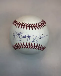 ELVIRA CASSANDRA PETERSON SIGNED ROMLB BASEBALL + YOURS CRUELLY RARE BECKETT BAS - Picture 1 of 3