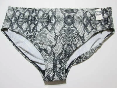 NWT Jaclyn Smith Womens Size 22W Bikini Bottom Gray Animal Print Beachwear - Image 1 of 4