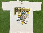 Vintage 90s Pittsburgh Penguins Retro Hockey Team T Shirt Gift For Fans White