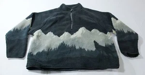 Cotton:On Men's Teddy 1/2 Fleece Pullover WR4 Washed Navy/Wolf Pack Large NWT - Picture 1 of 3