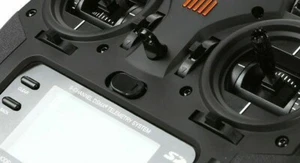 Controlador Transmisor Spektrum DX9 DX8 DX7s DX6 ENCENDIDO/APAGADO Botones Plateado - Imagen 1 de 2
