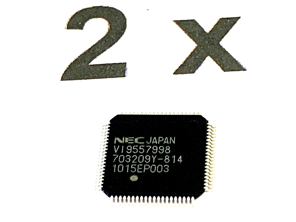 UPD703209YGK -814 9EU -A, NEC / RENESAS, 32-Bit, Microcontroller 80-pol, 2 Stück - Image 1 of 4