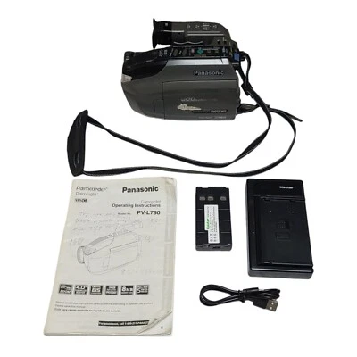 Panasonic PV-L780D Palmcorder VHS-C Camcorder Camera TESTED, READ- ISSUES - Image 1 of 4