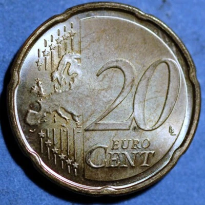 Estonia 20 Euro Cent 2nd map 2011 KM#65 - Image 1 of 2