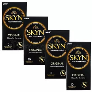 SKYN ® Original condoms * Ultra Thin Polyisoprene Latex-Free * 4 Boxes of 40pcs - Picture 1 of 2