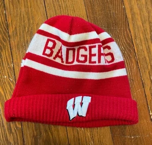 Wisconsin Badgers NEW ERA Beanie Stocking Hat - Picture 1 of 10