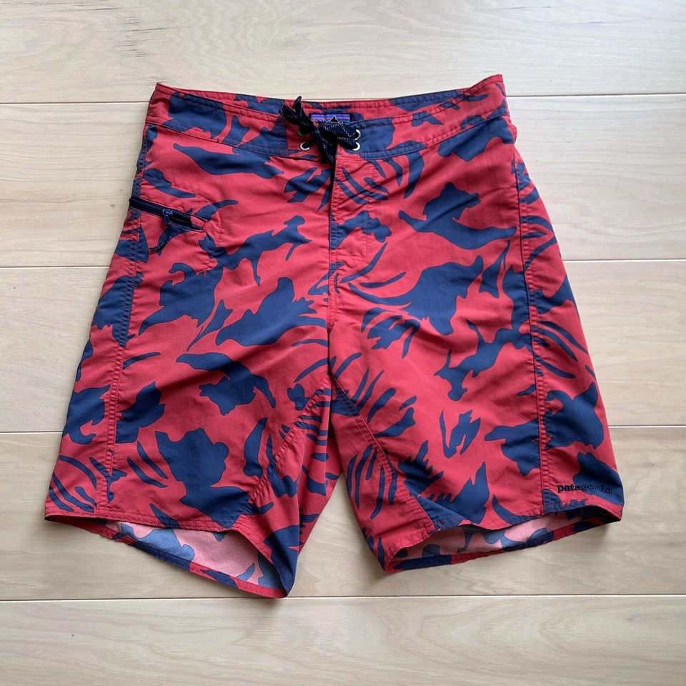 Patagonia Wavefarer Board Shorts Floral Swim Trunks 9” Inseam Men’s 30 - Image 1 of 4