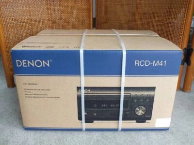 Denon RCD-M41SP RCD-M41 Discrete Amplifier  Wide FM AM/FM Radio Tuner Silver - Image 1 of 4