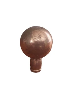 Vintage Solid Brass Ball Globe Lamp Finial - Picture 1 of 4