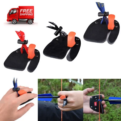 Archery Finger Tab Hunting Finger Saver Protect Guard for Recurve Bow Right Hand - Image 1 of 4