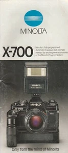 MINOLTA X-7000 AUTOMATIC EXPOSURE SLR CATALOG - Picture 1 of 4