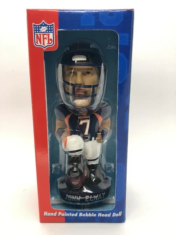 John Elway Denver Broncos QB Club Bobble ELWAY BRONOCOS BOBBLE ORIG BOX NIB Cover