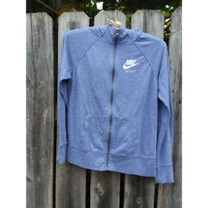 Nike Just Do It Hooded Jacket Full Zip Purple Kids Size XL Lightweight Hoodie - Picture 1 of 11