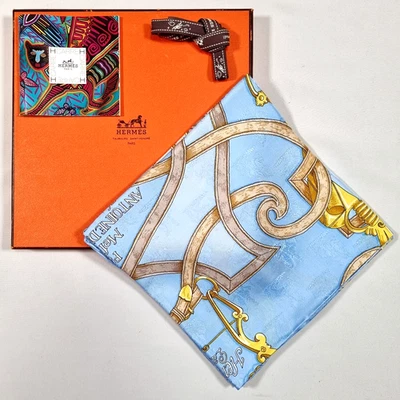 RARE VINTAGE HERMES Silk Scarf "L'INSTRVCTION DV ROY" Carre 90 Duty-free US - Image 1 of 4