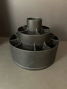 Pampered Chef Turn About Spinning Carousel Utensil Holder Crafts Caddy Black - Picture 1 of 9