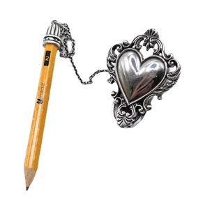 Brighton silberfarbener Bleistift-/Stifthalter Clip 8782 Staubbeutel enthalten - Bild 1 von 11