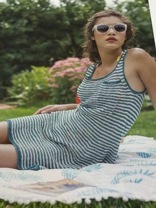 Amy Gunderson Coastal Dress Knitting Pattern Magazine Pages - Picture 1 of 3