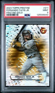 2023 TOPPS PRÍSTINO 211 FERNANDO TATIS JR. ORO PRÍSTINO/50 PSA 9 - Imagen 1 de 2