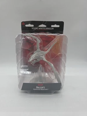 Чудесные миниатюры Нолзура WizKids D&D: молодой белый дракон  - Изображение 1 из 4