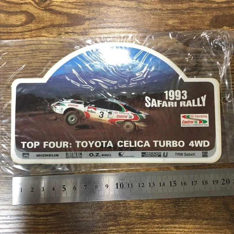 1993 Safari Rally WRC Sticker Toyota Celica Turbo 4WD Castrol Decal Vintage RARE - Image 1 of 1