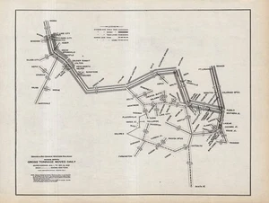 Mapa ferroviario antiguo de Denver y Río Grande 1932 mapa de tonelaje diario bruto 2730 - Imagen 1 de 4