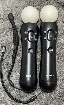 Sony Playstation Motion Controller 2 Pack CECH-ZCM1U PS3 PS4 PSVR VR Set - Image 1 of 4