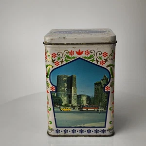 Ramo de té Azerbaiyán caja de lata vacía República Socialista de Azerbaiyán URSS #6060 - Imagen 1 de 16