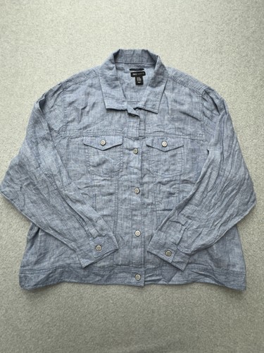 VETEMENTS Giacca Jones New York donna 3X lino bottoni davanti tasche utility leggera